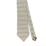 Front Detail of Vintage 1990's Zylos Geometric Patterned Tie