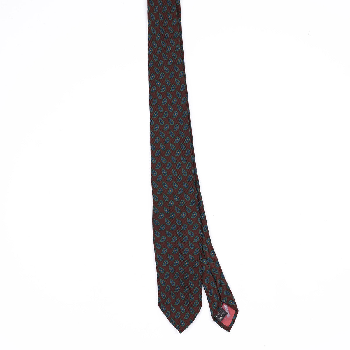 Front Front of Vintage 1980's Paisley Patterned Tie