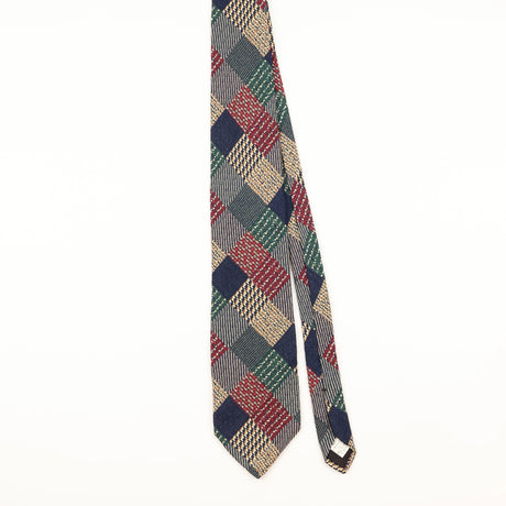 Front of Vintage Check Patterned Tie