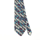 Front Detail of Vintage 1990's Geometric Patterned Tie