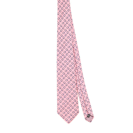 Front of Vintage 1990's Tie Rack Leonardo Strelli Geometric Patterned Tie