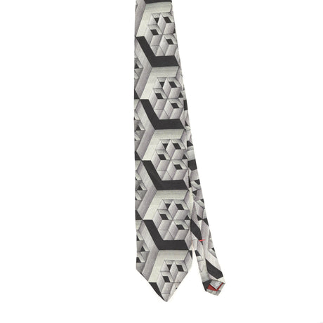 Front Front of Vintage 1990's Geometric Patterned Tie