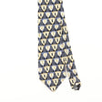 Front Detail of Vintage 1990's Zylos Geometric Patterned Tie