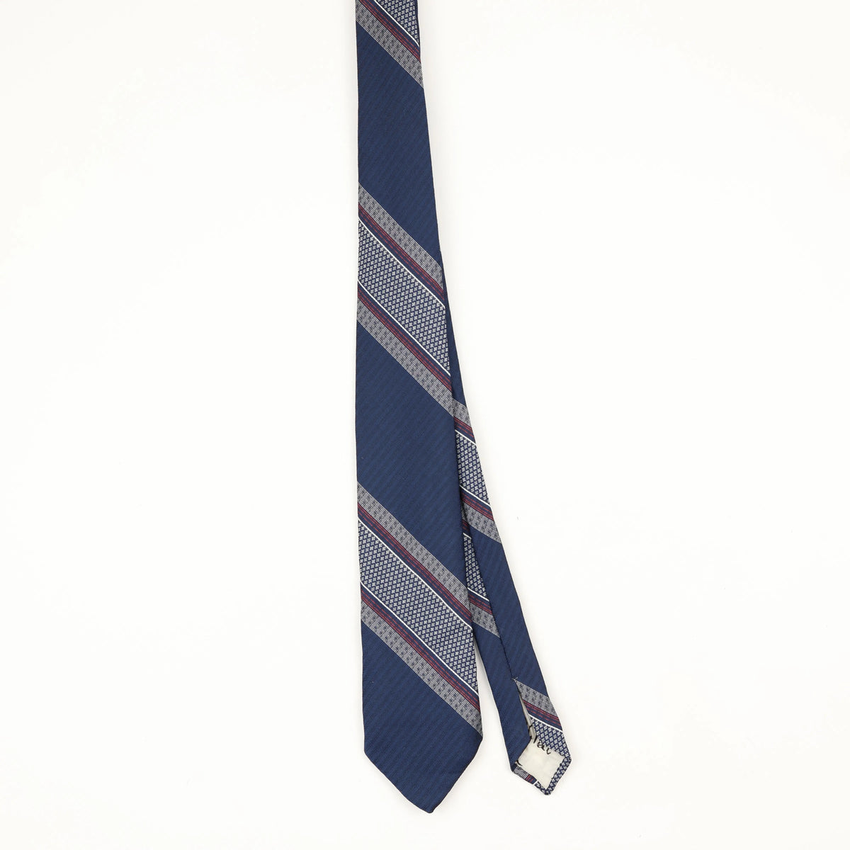 Front Front of Vintage 1990's Striped Patterned Tie