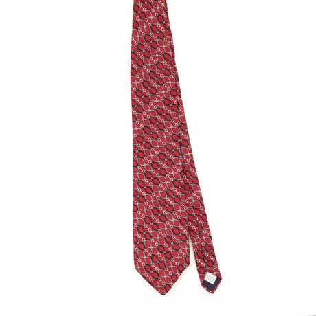 Front of Vintage 1990's Belts Geometric Patterned Tie