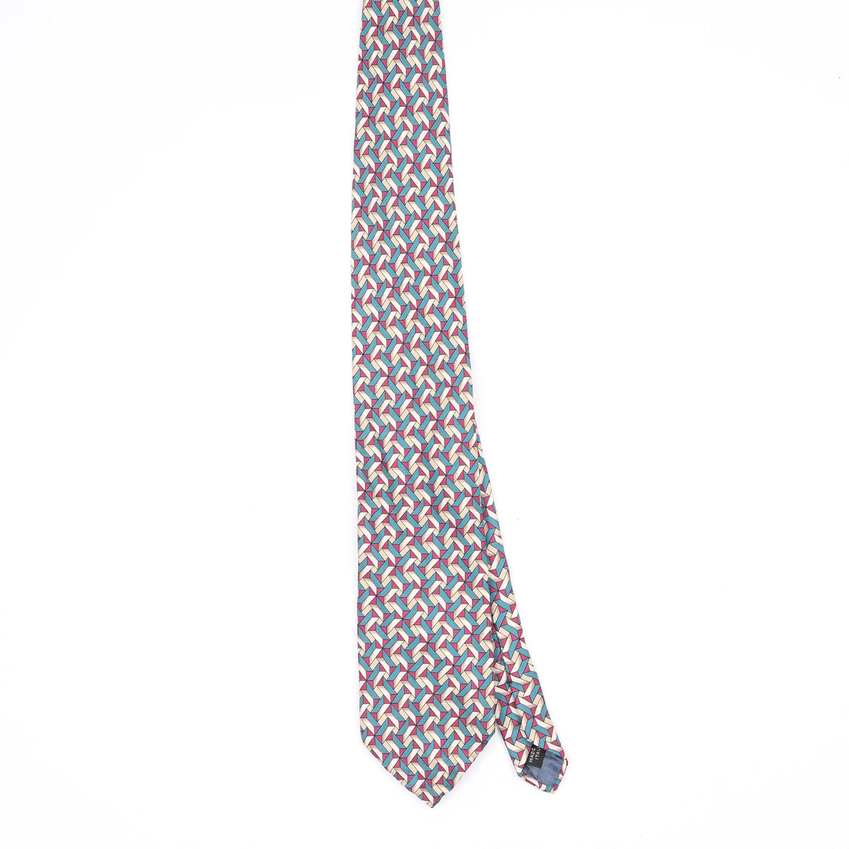 Front Front of Vintage 1990's Kenneth Cole Geometric Patterned Tie