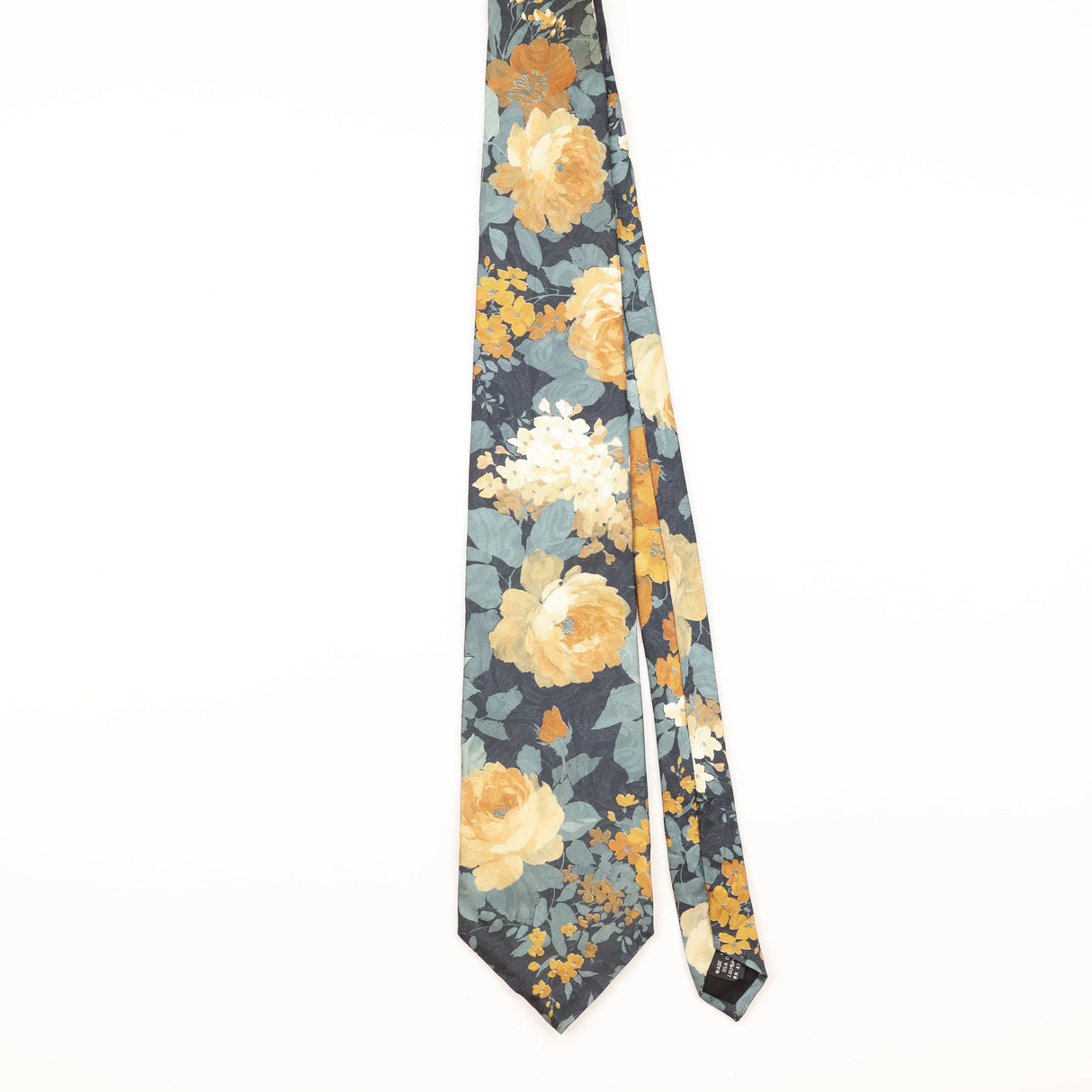 Front of Vintage 1990's Manhattan Floral Patterned Tie