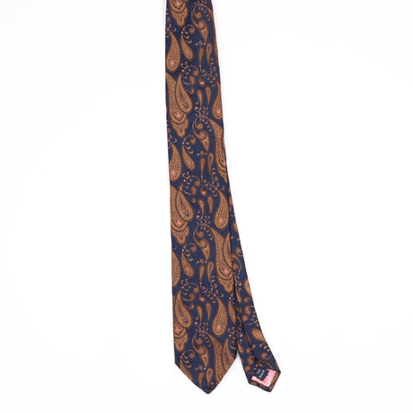 Front Front of Vintage 1990's Ted Baker Paisley Patterned Tie