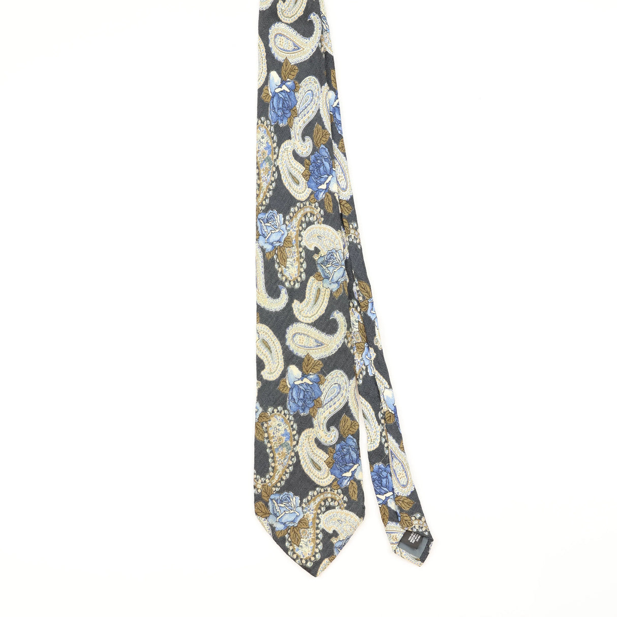 Front of Vintage 1990's Paisley Patterned Tie