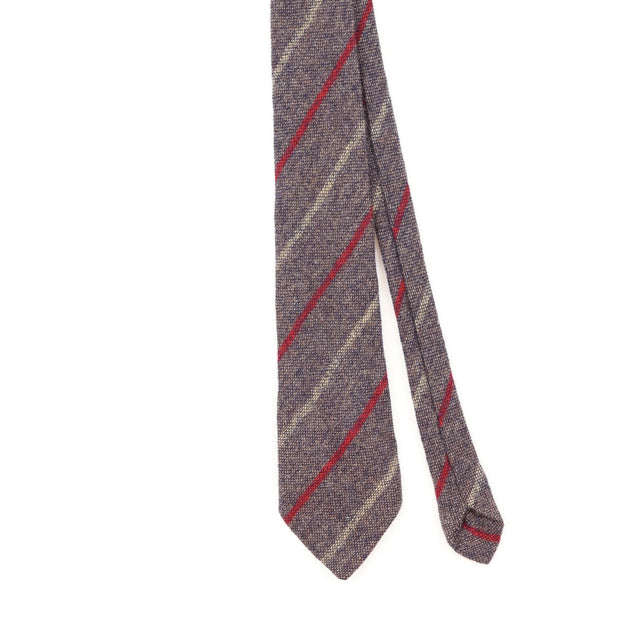 Front Detail of Vintage 1990's Striped Patterned Tie