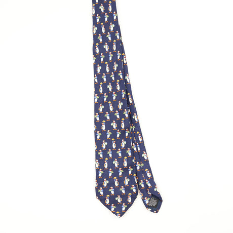 Front Front of Vintage 1990's Tie Rack Beaufort Animal Print Patterned Tie