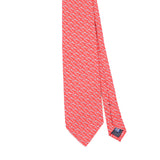 Front Front Detail of Vintage 1990's Vineyard Vines Geometric Patterned Tie