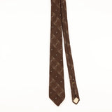 Front of Vintage 1980's Don Loper Geometric Patterned Tie