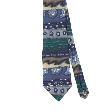 Front Detail of Vintage 1990's Croft & Barrow Abstract Patterned Tie
