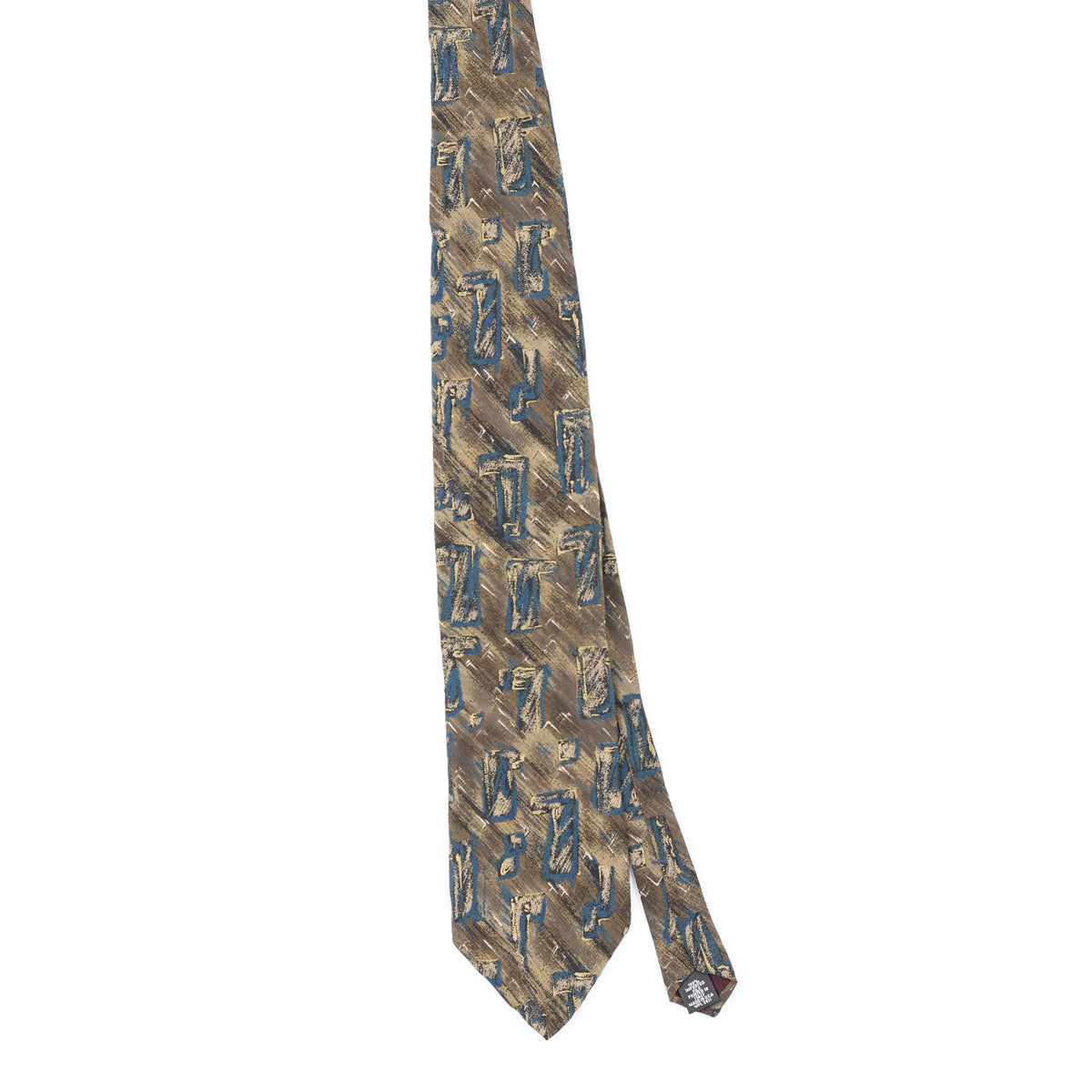 Front Front of Vintage 1990's Croft & Barrow Abstract Patterned Tie