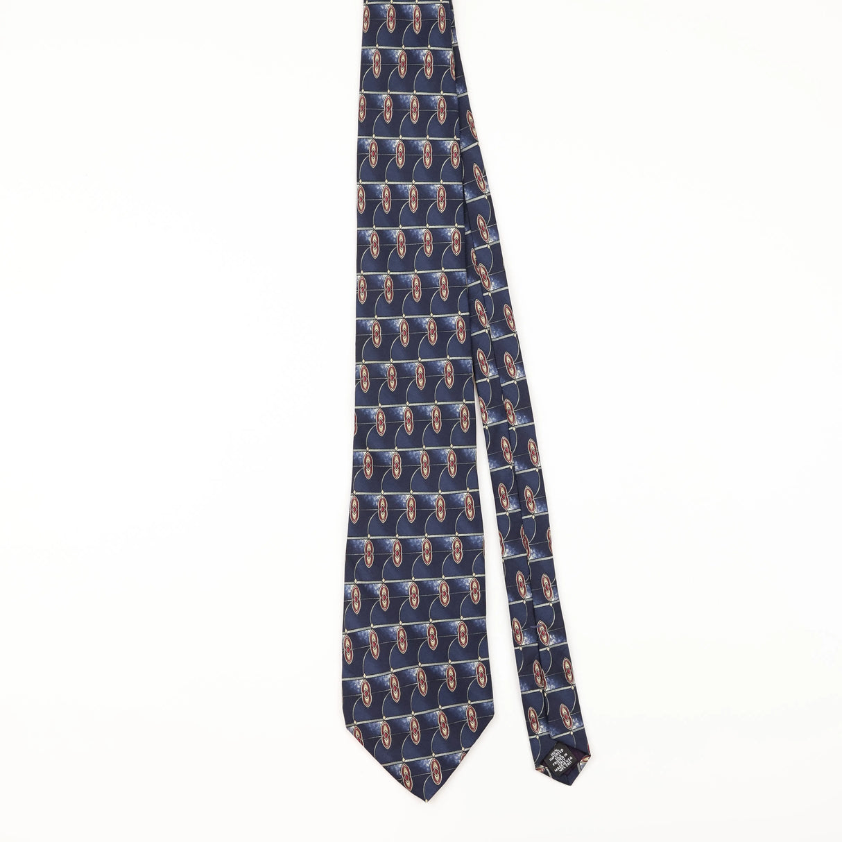 Front of Vintage 1990's Stafford Geometric Patterned Tie