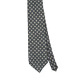 Front Front Detail of Vintage 1990's Foulard Geometric Patterned Tie