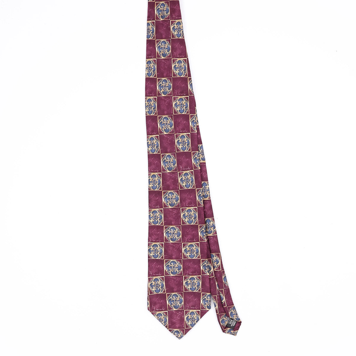 Front Front of Vintage Geometric Patterned Tie