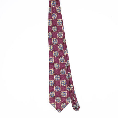 Front Front of Vintage Geometric Patterned Tie