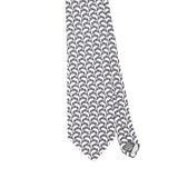 Front Front Detail of Vintage 1990's Tie Rack Beaufort Geometric Patterned Tie