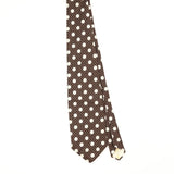 Front Front of Vintage 1980's Polka Dot Patterned Tie