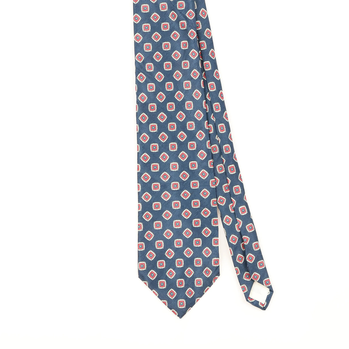Front Detail of Vintage 1990's Geometric Patterned Tie