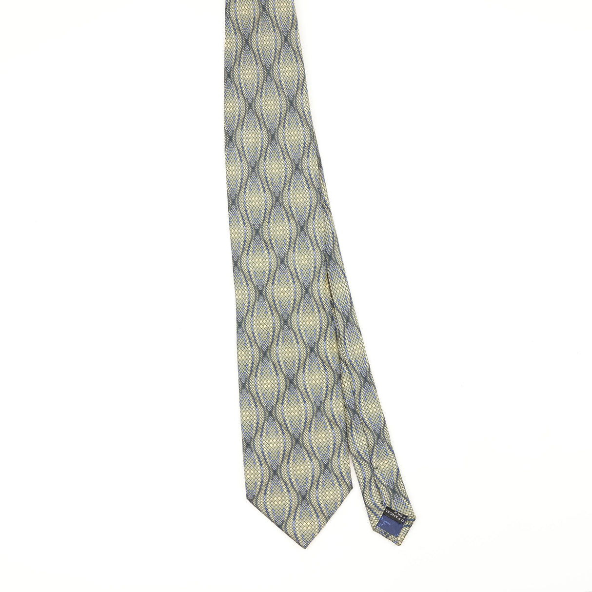 Front Front of Vintage 1990's Vitaliano Pancaldi Geometric Patterned Tie