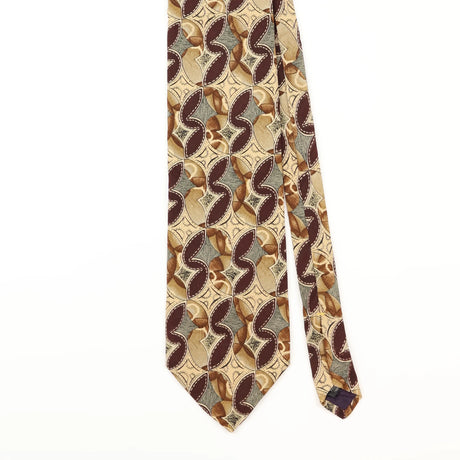 Front Detail of Vintage Abstract Patterned Tie