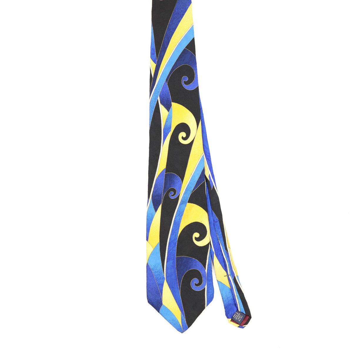 Front Front of Vintage 1990's Swirls Abstract Patterned Tie