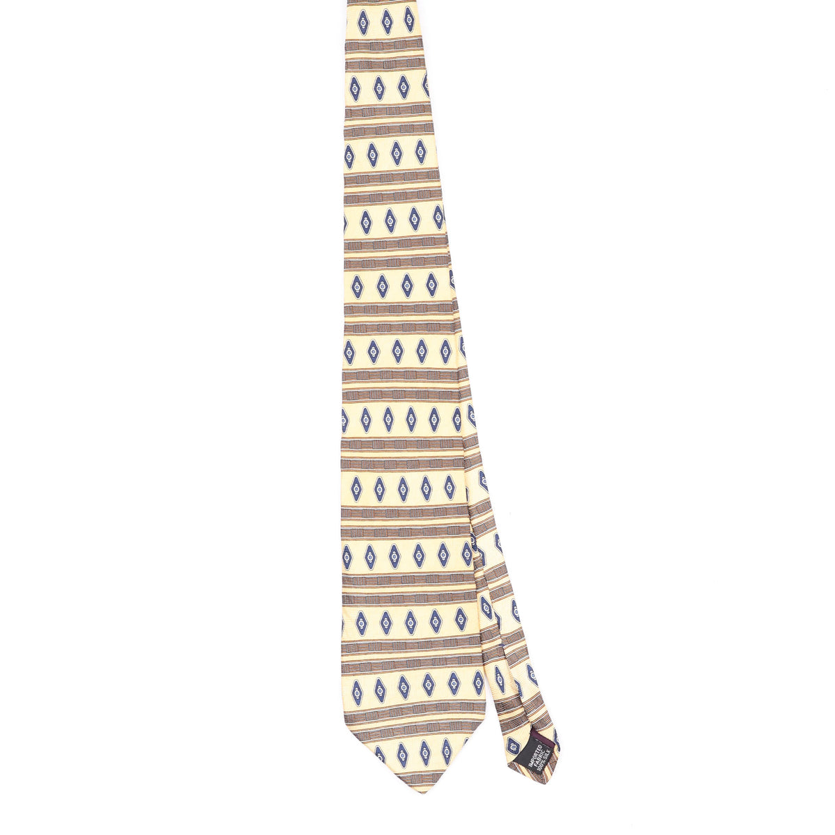 Front Front of Vintage 1990's Geoffrey Beene Striped Patterned Tie