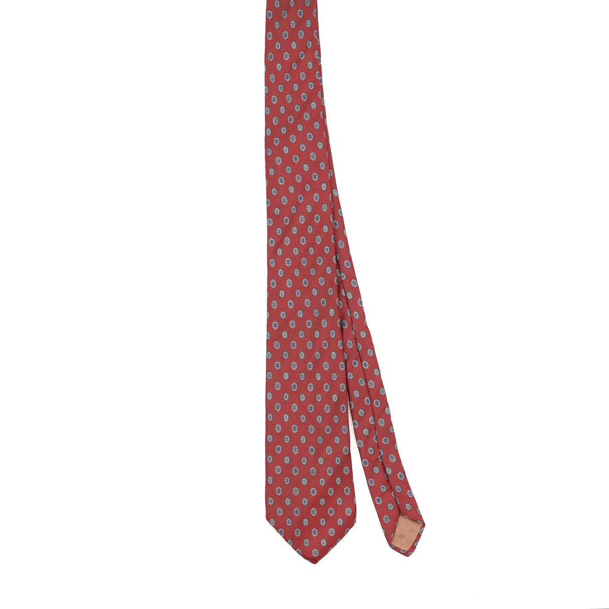 Front Front of Vintage 1990's Yves Saint Laurent Geometric Patterned Tie