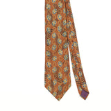 Front Detail of Vintage 1990's Guy Laroche Geometric Patterned Tie