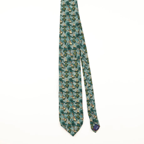 Front of Vintage 1990's Geometric Patterned Tie