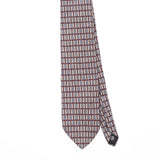 Front Front Detail of Vintage 1990's Kenneth Cole Check Patterned Tie