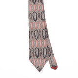 Front Front Detail of Vintage 1990's Henry Grethel Paisley Patterned Tie