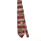 Front of Vintage 1990's Striped Patterned Tie