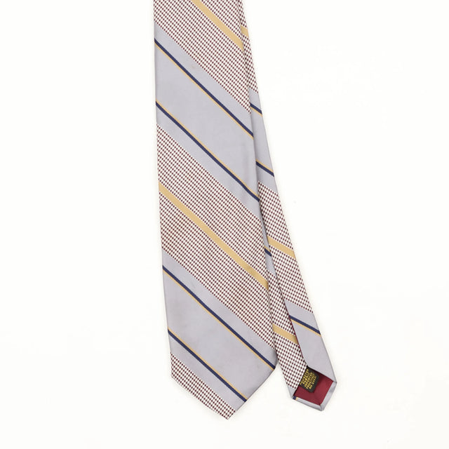Front Front Detail of Vintage 1980's J. C. Penney Striped Patterned Tie