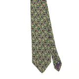Front Front Detail of Vintage 1990's Paisley Patterned Tie