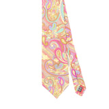 Front Front Detail of Vintage 1990's Missoni Paisley Patterned Tie