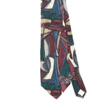 Front Front Detail of Vintage 1990's Pierre Cardin Abstract Patterned Tie