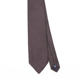 Front Front Detail of Vintage 1990's Brooks Brothers Striped Patterned Tie