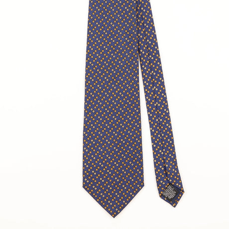 Front Detail of Vintage 1990's Tie Rack Angelo Bosani Geometric Patterned Tie