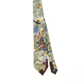 Front Front of Vintage 1990's Tango Circling The Globe Series Abstract Patterned Tie