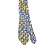 Front Front Detail of Vintage 1990's Geometric Patterned Tie