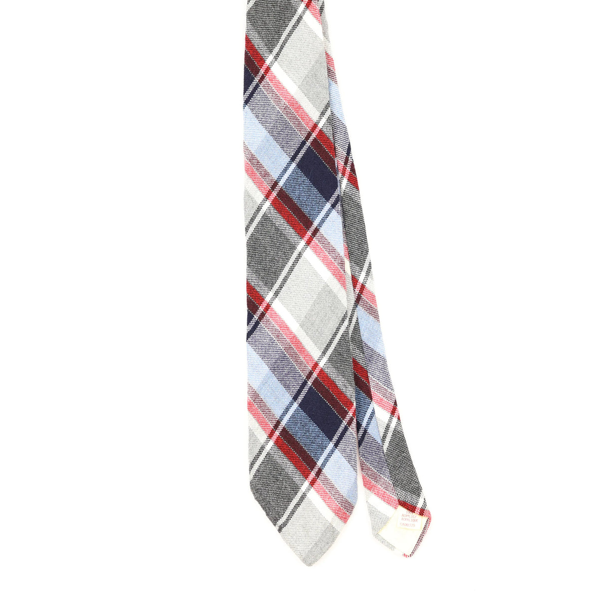 Front Front of Vintage 1970's Check Patterned Tie