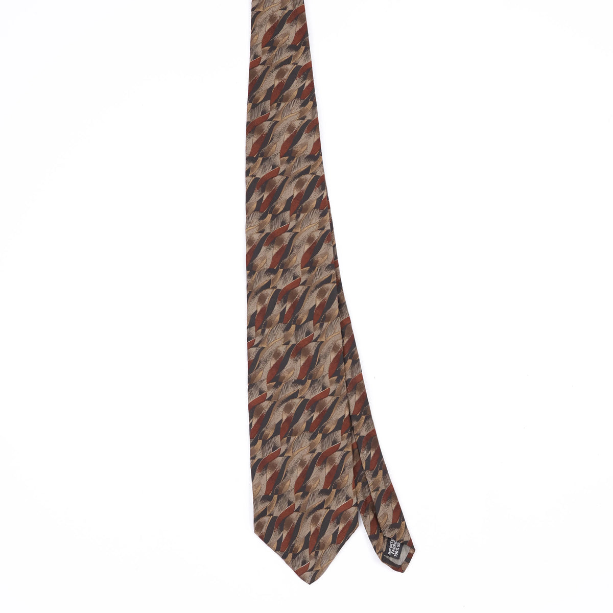 Front Front of Vintage 1990's Geoffrey Beene Abstract Patterned Tie