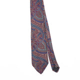 Front Front Detail of Vintage Claybrooke Paisley Patterned Tie