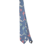 Front Front of Vintage 1990's Oscar De La Renta Floral Patterned Tie