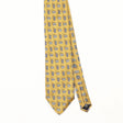 Front Front Detail of Vintage 1990's Gianfranco Ruffini Geometric Patterned Tie
