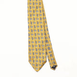 Front Front Detail of Vintage 1990's Gianfranco Ruffini Geometric Patterned Tie